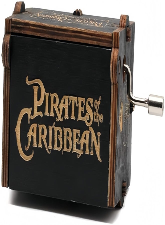 Biscount New Music Box Toy Pirates of The Caribbean Wooden Hand Crank Musical Box Crafts Gifts for Birthday/Christmas/Valentine's Day - Image 1